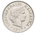 Монета 5 раппенов 1957 года Швейцария (Артикул: K12-32709) — Фото №1