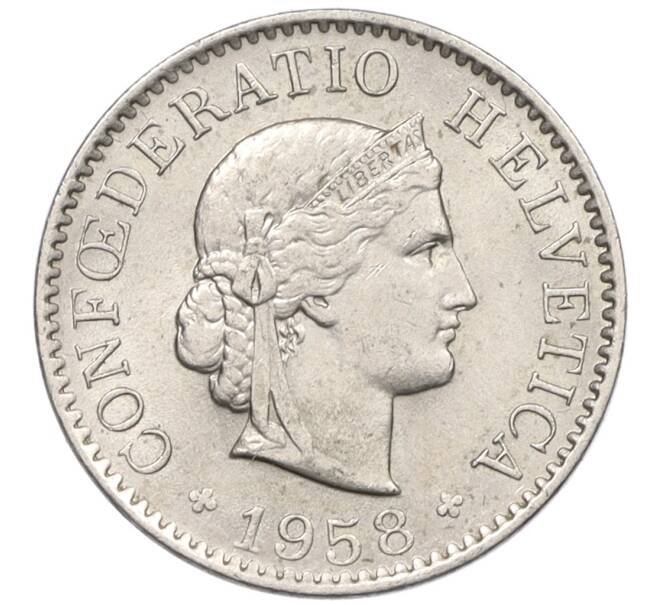Монета 5 раппенов 1958 года Швейцария (Артикул: K12-32714) — Фото №1