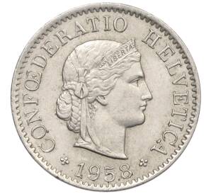 5 раппенов 1958 года Швейцария — Фото №1