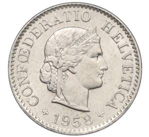 5 раппенов 1958 года Швейцария — Фото №1