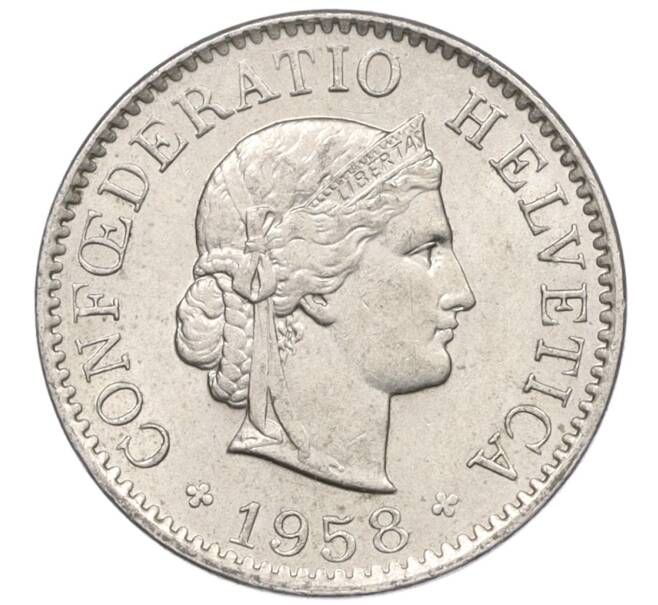 Монета 5 раппенов 1958 года Швейцария (Артикул: K12-32718) — Фото №1