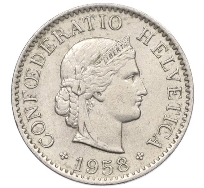Монета 5 раппенов 1958 года Швейцария (Артикул: K12-32719) — Фото №1