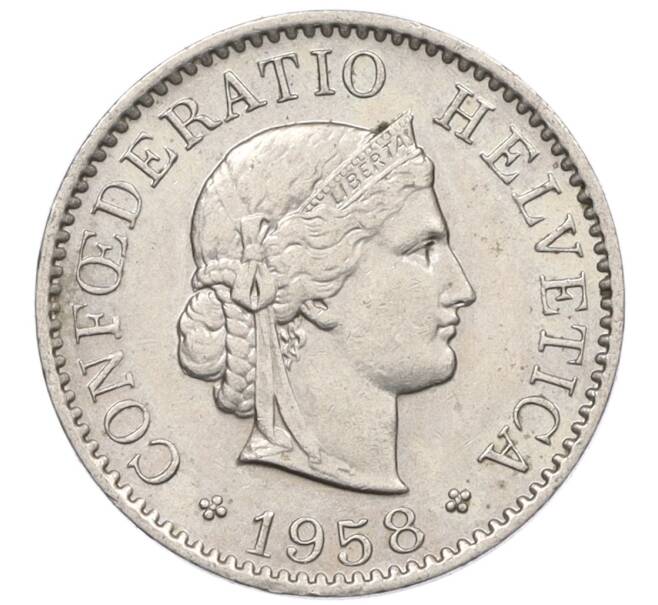 Монета 5 раппенов 1958 года Швейцария (Артикул: K12-32727) — Фото №1