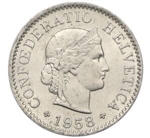 5 раппенов 1958 года Швейцария — Фото №1