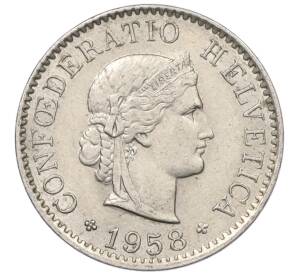 5 раппенов 1958 года Швейцария — Фото №1