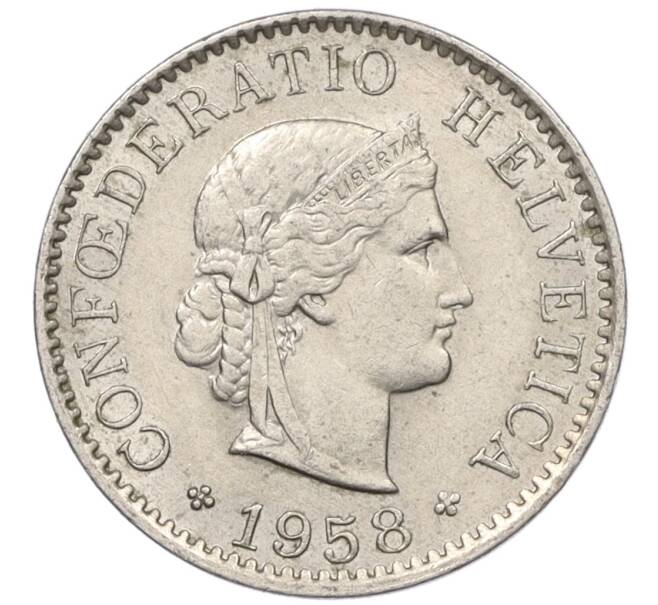 Монета 5 раппенов 1958 года Швейцария (Артикул: K12-32733) — Фото №1