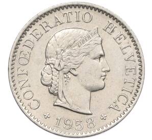 5 раппенов 1958 года Швейцария — Фото №1