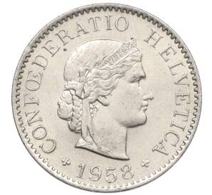 5 раппенов 1958 года Швейцария — Фото №1