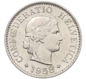 5 раппенов 1958 года Швейцария — Фото №1