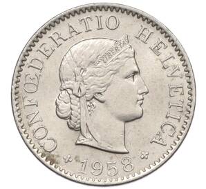 5 раппенов 1958 года Швейцария — Фото №1