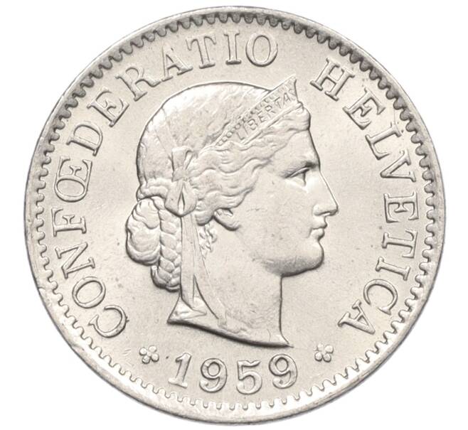 Монета 5 раппенов 1959 года Швейцария (Артикул: K12-32743) — Фото №1