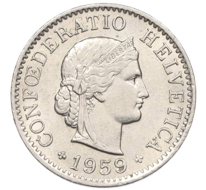Монета 5 раппенов 1959 года Швейцария (Артикул: K12-32759) — Фото №1