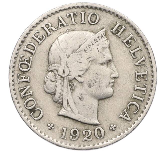 Монета 5 раппенов 1920 года Швейцария (Артикул: K12-32768) — Фото №1