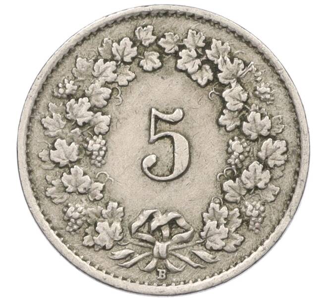 Монета 5 раппенов 1920 года Швейцария (Артикул: K12-32768) — Фото №2