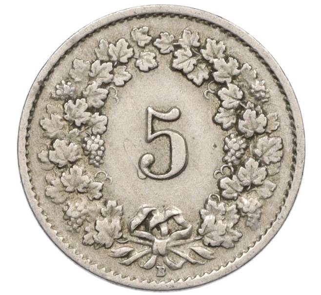 Монета 5 раппенов 1920 года Швейцария (Артикул: K12-32772) — Фото №2