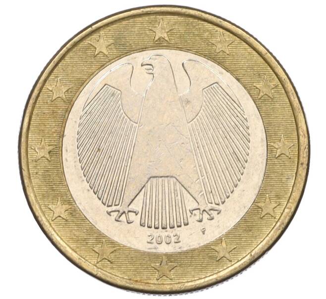Монета 1 евро 2002 года F Германия (Артикул: T11-11355) — Фото №1