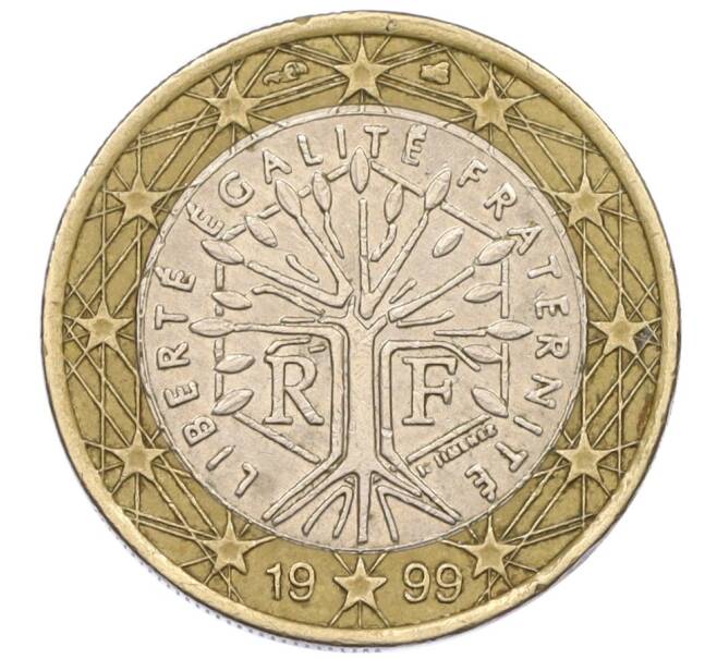 Монета 1 евро 1999 года Франция (Артикул: T11-11357) — Фото №1