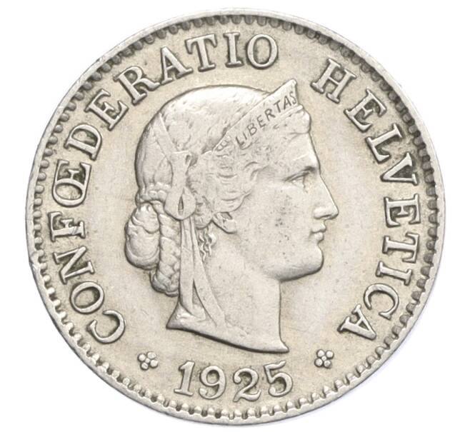 Монета 5 раппенов 1925 года Швейцария (Артикул: K12-32459) — Фото №1