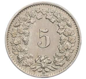 5 раппенов 1925 года Швейцария — Фото №2