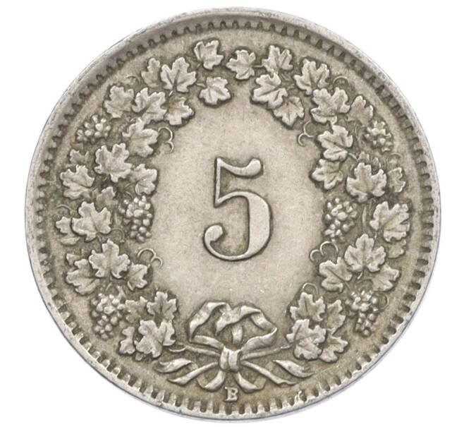 Монета 5 раппенов 1925 года Швейцария (Артикул: K12-32464) — Фото №2