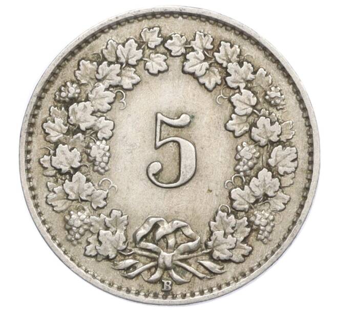 Монета 5 раппенов 1925 года Швейцария (Артикул: K12-32465) — Фото №2