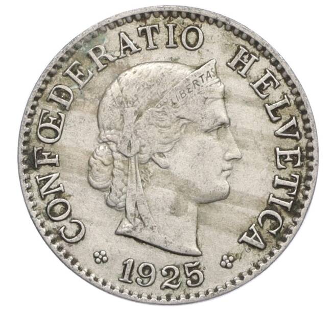 Монета 5 раппенов 1925 года Швейцария (Артикул: K12-32468) — Фото №1