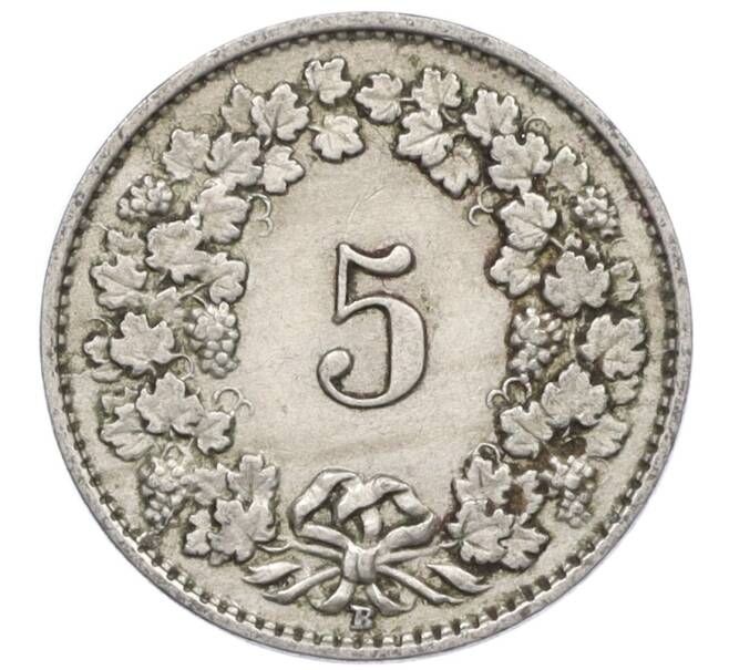 Монета 5 раппенов 1925 года Швейцария (Артикул: K12-32468) — Фото №2