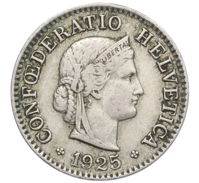 Монета 5 раппенов 1925 года Швейцария (Артикул: K12-32472) — Фото №1