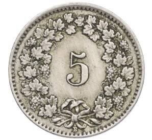 5 раппенов 1925 года Швейцария — Фото №2