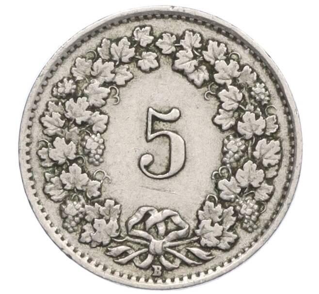 Монета 5 раппенов 1925 года Швейцария (Артикул: K12-32474) — Фото №2