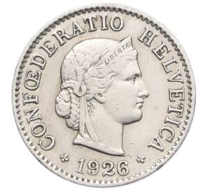 5 раппенов 1926 года Швейцария — Фото №1