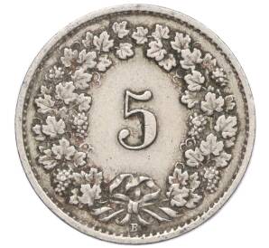 5 раппенов 1919 года Швейцария — Фото №2