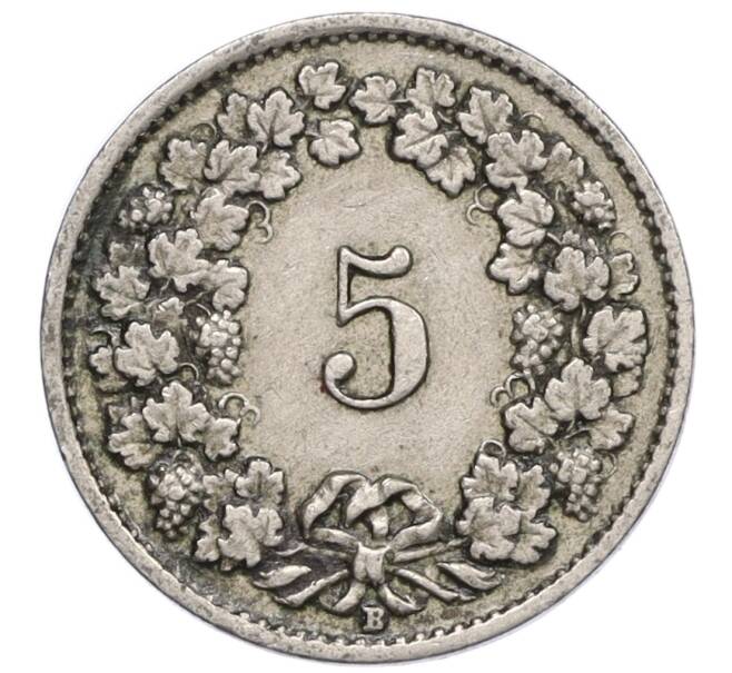 Монета 5 раппенов 1920 года Швейцария (Артикул: K12-32543) — Фото №2