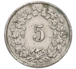 5 раппенов 1920 года Швейцария — Фото №2