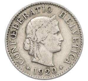 5 раппенов 1920 года Швейцария — Фото №1