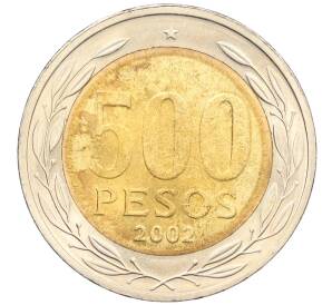 500 песо 2002 года Чили — Фото №1