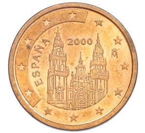 2 евроцента 2000 года Испания — Фото №1