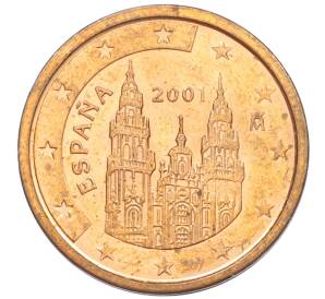 2 евроцента 2001 года Испания — Фото №1