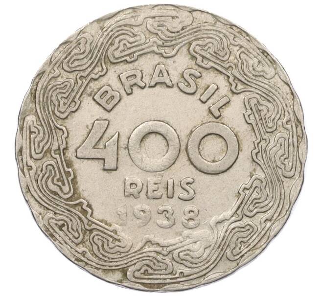 Монета 400 рейс 1938 года Бразилия (Артикул: K12-33037) — Фото №1