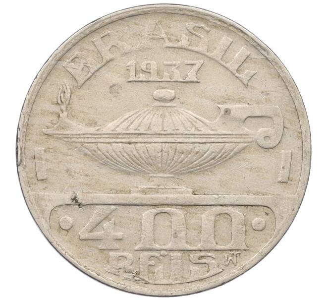 Монета 400 рейс 1937 года Бразилия (Артикул: K12-33076) — Фото №1