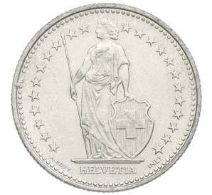 1/2 франка 1992 года Швейцария — Фото №2