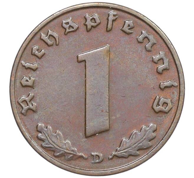 Монета 1 рейхспфенниг 1937 года D Германия (Артикул: K12-33254) — Фото №2
