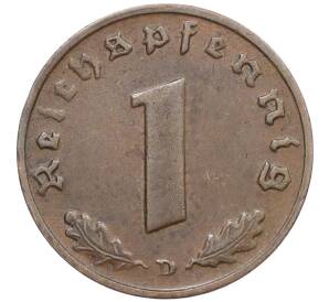 1 рейхспфенниг 1937 года D Германия — Фото №2