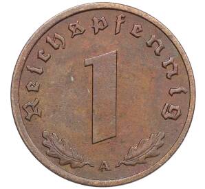 1 рейхспфенниг 1938 года А Германия — Фото №2