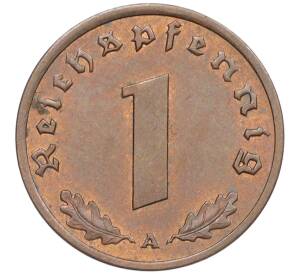 1 рейхспфенниг 1938 года А Германия — Фото №2