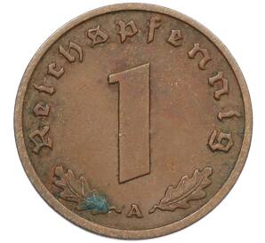 1 рейхспфенниг 1939 года А Германия — Фото №2