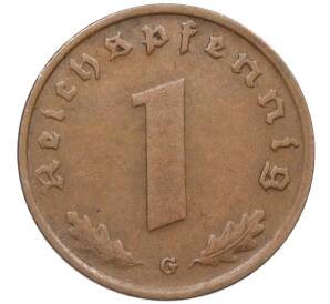 1 рейхспфенниг 1939 года G Германия — Фото №2