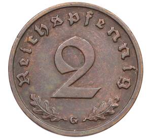 2 рейхспфеннига 1938 года G Германия — Фото №2