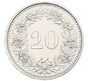 20 раппенов 1992 года Швейцария — Фото №2