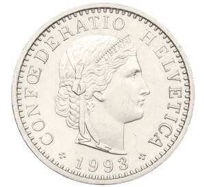 20 раппенов 1993 года Швейцария — Фото №1